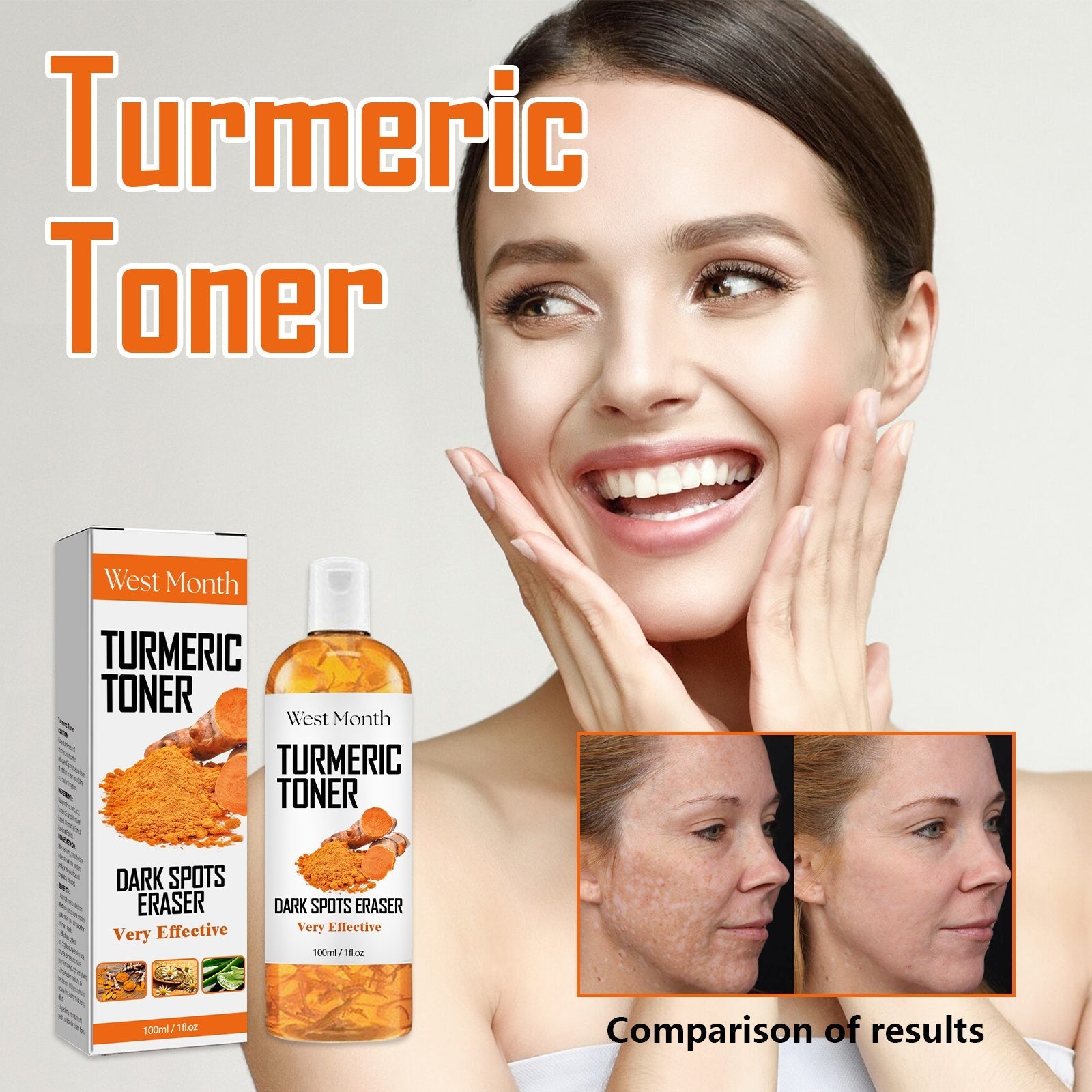 Black Turmeric Toner——Deeply Hydrating, Firming, Moisturizing and Moisturizing Facial Skin Toner